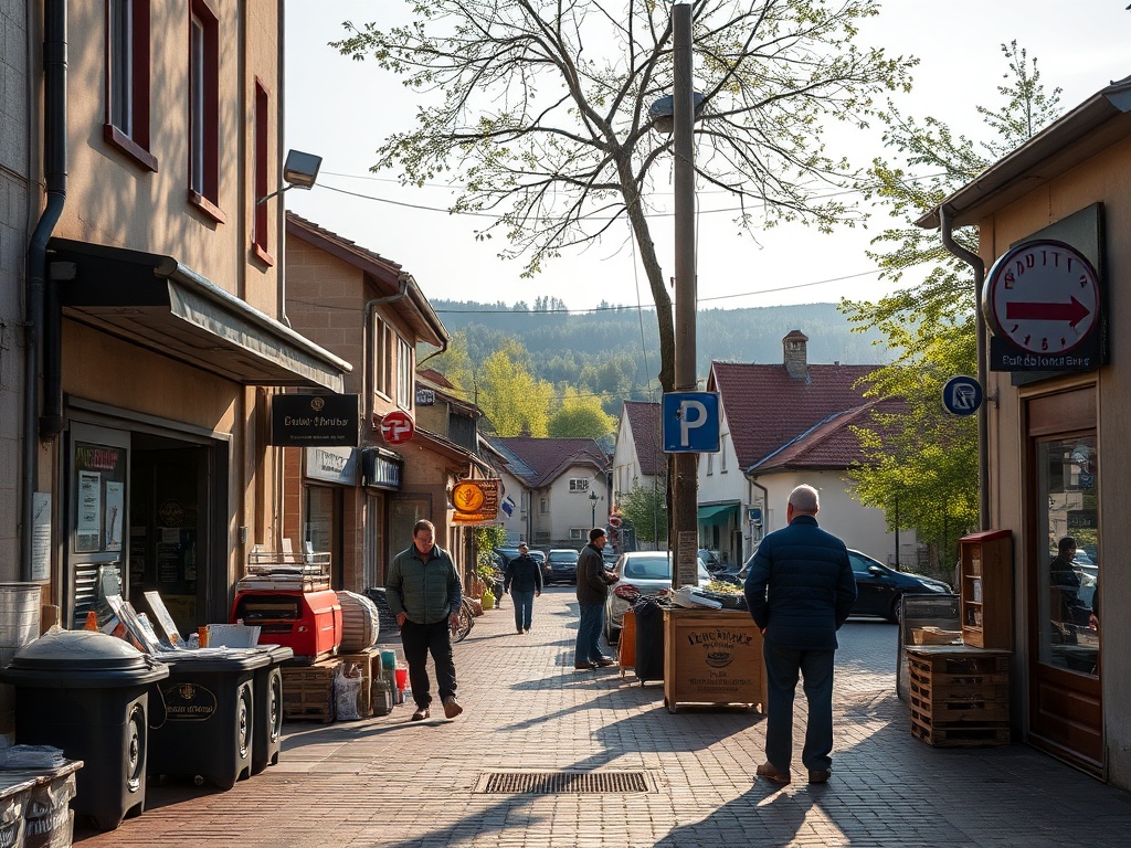 Logo Ursus i symbolika kolejowa na tle Bolesławca - oferta pracy
